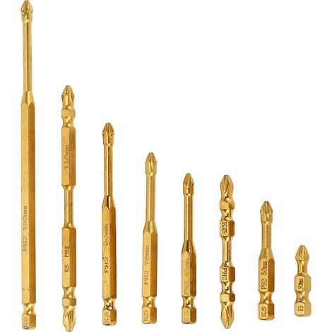 K5 Magnetisches Schraubendreher-bit-set, Rutschfest, Stoßfest, Lange Und Kurze Ph2-bits, 8-teilig
