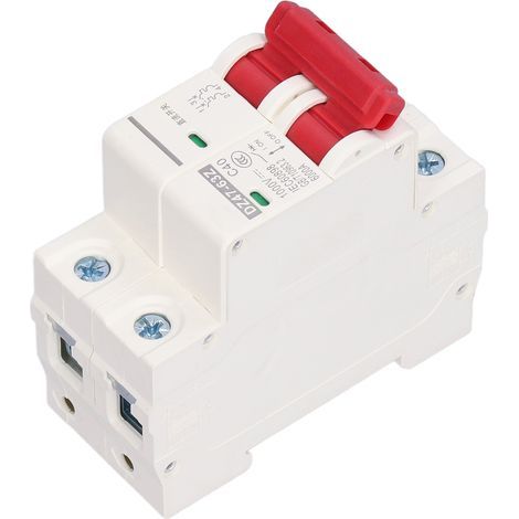 Miniatur-gleichstrom-2-poliger Trennschalter Für Solar-photovoltaikanlagen, Din-schienenmontage, 1000 V, 40 A, Dz47-63z C40