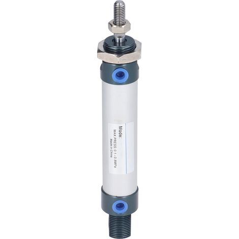 Mini-pneumatikzylinder Aus Aluminiumlegierung, 20 Mm Bohrung, Doppeltwirkend, 0,1 Bis 0,8 Mpa, Mal20 X 100 Mm / 3,94 Zoll, Hub