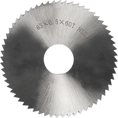 Kreissägeblatt, 63 Mm (2-1/2") Durchmesser, 0,5 Mm Dicke, 72 Zähne, 6542 Schnellarbeitsstahl (hss), Schneide