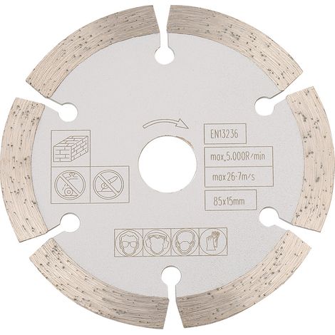 Spacnana Diamant-kreissägeblatt, 85 Mm X 15 Mm, Für Holzbearbeitungswerkzeuge, Mit Hochpräzisem Schnitt Für Rotationswerkzeuge, Weniger Sägemehl