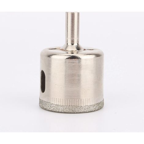 35-mm-diamant-lochsäge Für Glas-, Granit- Und Marmorfliesen Benutzerfreundliches Werkzeug Für Elektrische Bohrmaschinen Diamantmaterial Silber 1 Glas-lochsäge