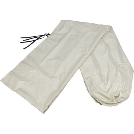 Teleskopmarkise Für Den Außenbereich, Staubschutzhülle, 210d Oxford-gewebe, Wasserdicht, Sonnenschutz, Beigefarbene Markise 254 X 30,5 X 21,6 Cm / 100,0 X 12,0 X 8,5 Zoll