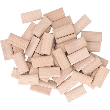 Dübeleinsätze Aus Buchenholz Für Die Möbelbearbeitung, 6 X 20 X 40 Mm, 50 Stück