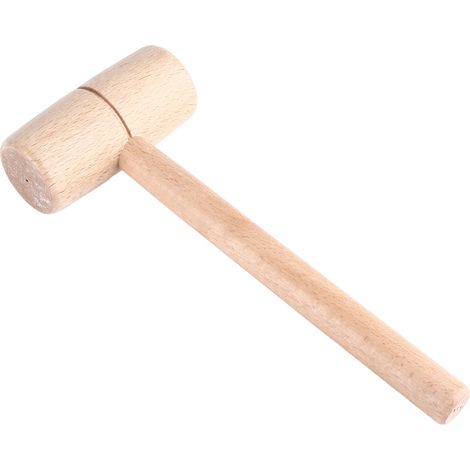 Holzhammer, Zimmermannshammer, Massives Buchenholz, Runder Kopf, Handwerkzeug Für Heimwerkerarbeiten