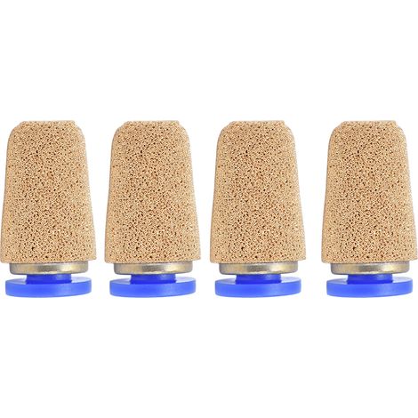 4-teiliger Pneumatischer Schalldämpfer Mit Kupferfilter, Geräuschdämpfung, Abgasrohranschluss, Schalldämpfer Psf-4