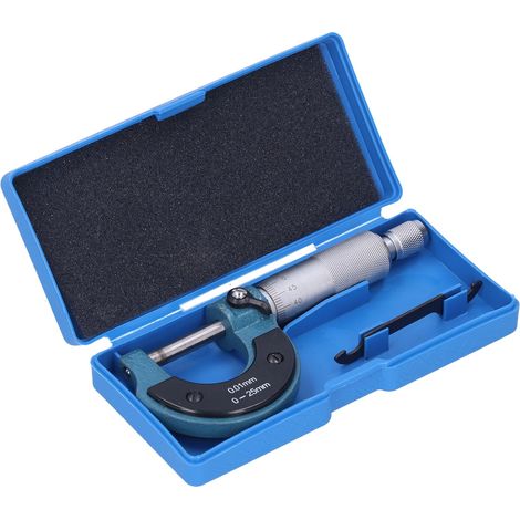 Externes Metrisches Mikrometer 0-25 Mm, Hochpräzises Messwerkzeug Für Metallurgie, Maschinenbau Und Kfz-mechanik
