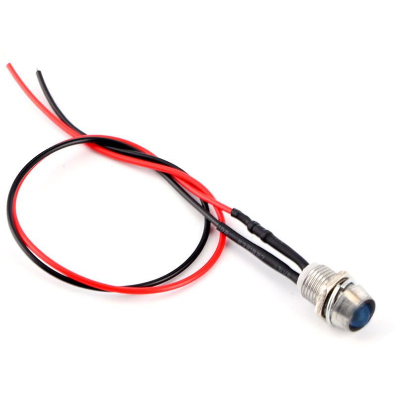 Stück 12v 8mm Led-panel-fahrer-armaturenbrett-warnleuchte Auto Transporter Blau