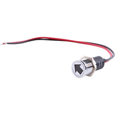 12v 14mm Led-warnleuchte Für Armaturenbrett, Nebelscheinwerfer, Blinkend, Fahrrad, Auto, Boot, Rot, Blau, Grün
