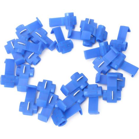 25 Stück Drahtverbinder Für 14-18awg, Lötfreie Schnellanschlussklemmen Für Elektrische Drähte, Blau, 0,75-2,5 Mm²