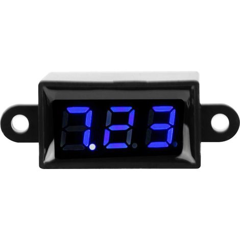 Digitales 2-draht-voltmeter Dc 3,0-30 V, 0,28-zoll-led-anzeige, Wasserdichter Spannungsprüfer (blaue Schrifthintergrundbeleuchtung)