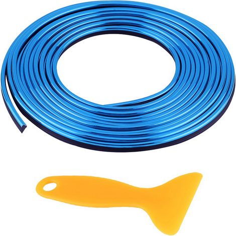 Zierleisten Für Den Fahrzeuginnenraum (türen, Armaturenbrett, Lüftungsschlitze, Lenkrad), Flexible Blaue Zierleiste