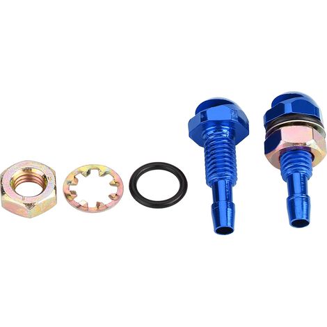 2 Stück Universal-scheibenwaschdüse Aus Aluminiumlegierung Für Autos, Blau