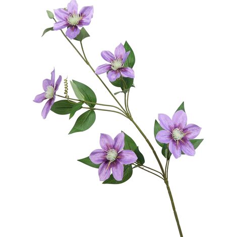 Künstliche Clematisblume, Wunderschöne, Farbenfrohe Jungpflanzen, Bereit Für Gartenvase Und Tischdekoration (230111qy06-2)