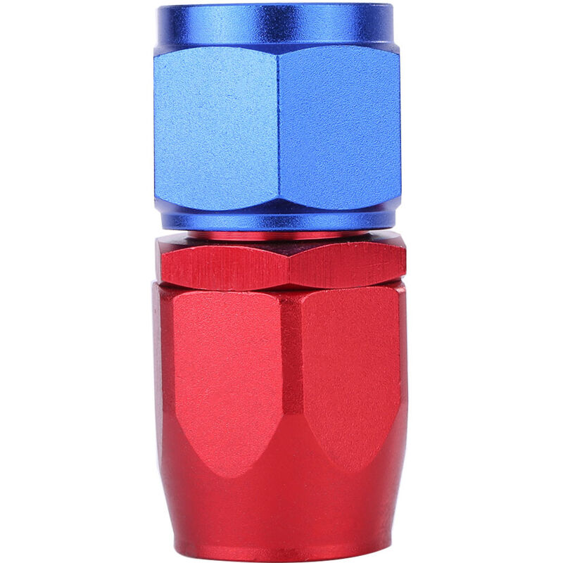An10 Kraftstoffleitungsschlauch-endstück Mit Drehgelenk Und Ölkühleradapter, Blau Und Rot Eloxiert, 0°
