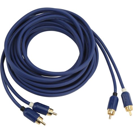 Meter Langes Rca-audiokabel, Blau, Elastisch, Aus Reinem Kupfer, Langlebig, Für Kfz-audio, Verstärkerzubehör