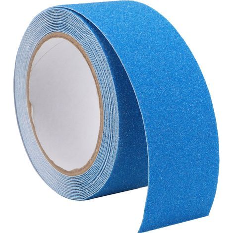 Rutschfestes Quarzsand-klebeband Für Treppenstufen, Rutschfester Sicherheits-pvc-kleber, 5 M (blau)