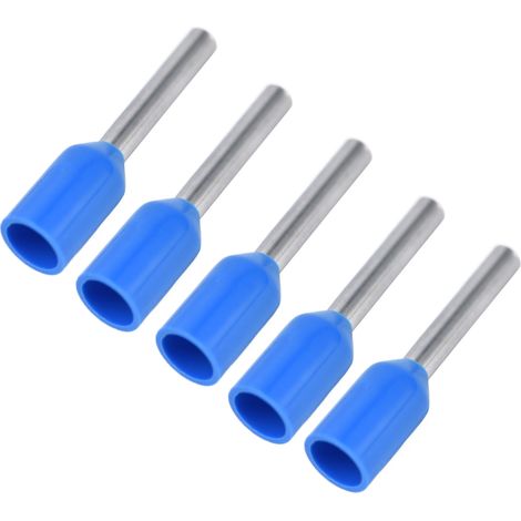 Elektrische Crimp-stiftklemmen, 1000 Stück, Isolierte Aderendhülse, 20 Awg-kabelendverbinder, Kite7508 Blau