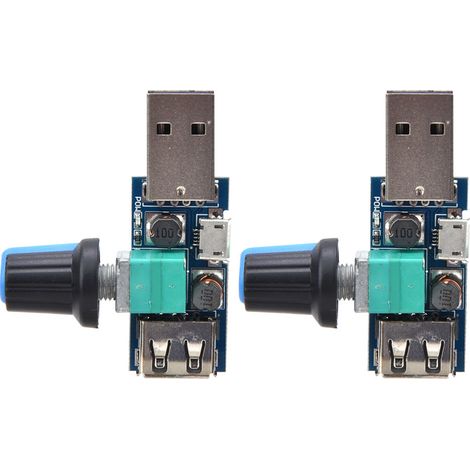 Usb-lüfterdrehzahlregler, 2 Stück, Dc4 12v 5w, Für Büro Und Zuhause