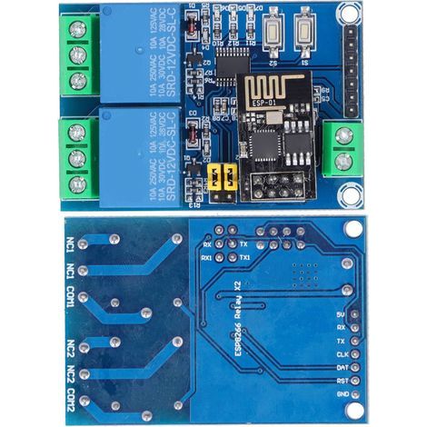 Esp8266 Dual-channel 12v Wifi-relais, App-modul, Fernschalter Für Smart Home Iot