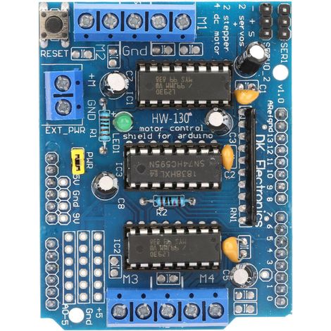 Treibermodul, L293d Motortreiber-shield-erweiterungsplatine Mit Effizienter Und Langlebiger Schnittstelle, Ideal Für Diy-projekte