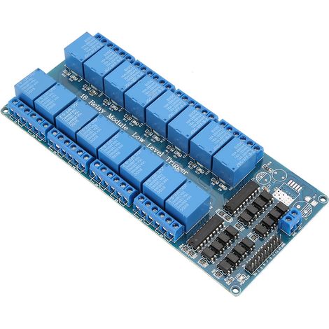Stabile Und Benutzerfreundliche 16-kanal-relaisplatine Mit Unabhängigen 12-v-relais Für Mcu-entwicklungsboard-module, Gerätesteuerung Und Erweiterte Ausgänge