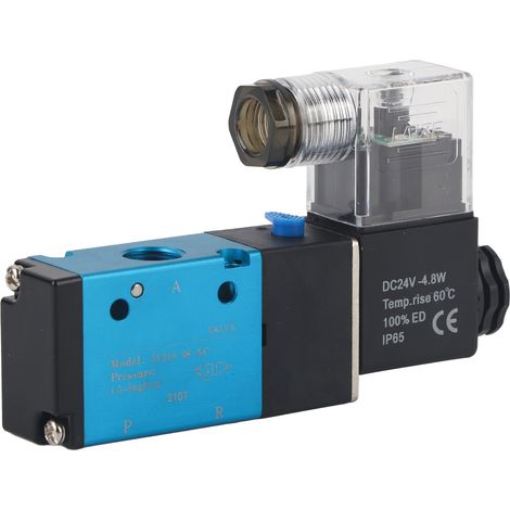 3v210-08 2-positionen 5-wege-magnetventil Pt1/4in 1,2 Mpa 170 Psi Ip65 (dc24v)