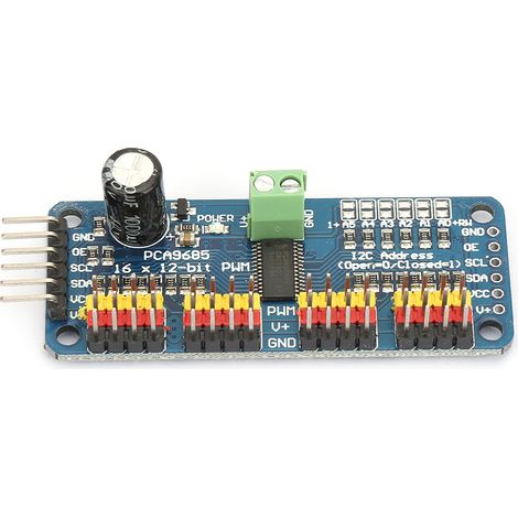 Pca9685 16-kanal 12-bit Pwm-servomotortreibermodul I2c 40-1000 Hz 5 V