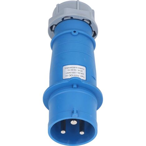 Industriesteckdose Ip44, Luftfahrtstecker Mit Wasserdichten Messingkontakten, 2p+e, 32 A Ac, 220–240 V