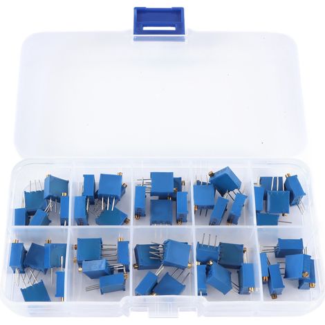 Einstellbare Potentiometer 3296w, 50 Stück, Variabler Widerstand 500 Ω 1k 2k 5k 10k 20k 50k 100k 200k 1m Ohm