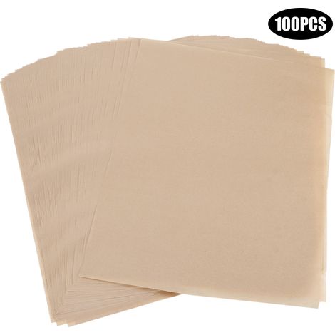 Antihaftbeschichtete Backpapier-backmatten, 100 Stück, Silikon-backmatten, Küchenzubehör (braun)