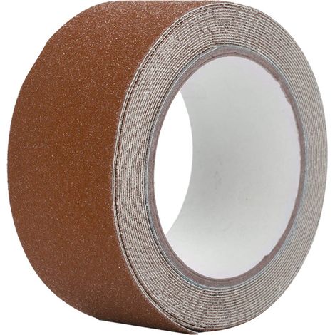 Treppenstufen-klebeband, Farbenfrohes 5 M 5 Cm Pvc-antirutsch-klebeband Für Treppenfußböden, Sicherheitsdekoration (braun)