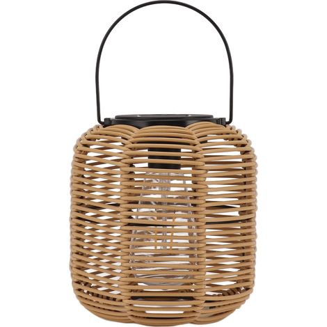 Solarlaterne, Dekorative, Wasserdichte Hängeleuchte Aus Rattan Für Tisch, Terrasse, Garten, Hof, Veranda – Wolfram