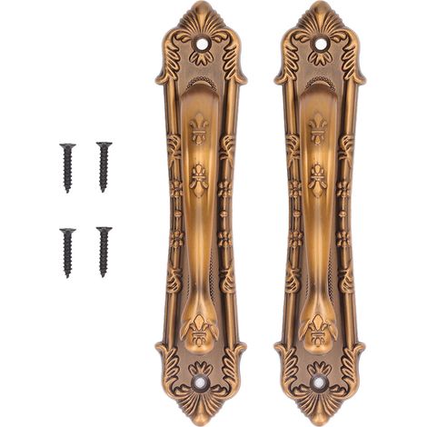 Robuster Scheunentürgriff Aus Bronze, 2 Stück, Aufgesetzte Schiebegriffe Aus Holz Für Schranktüren