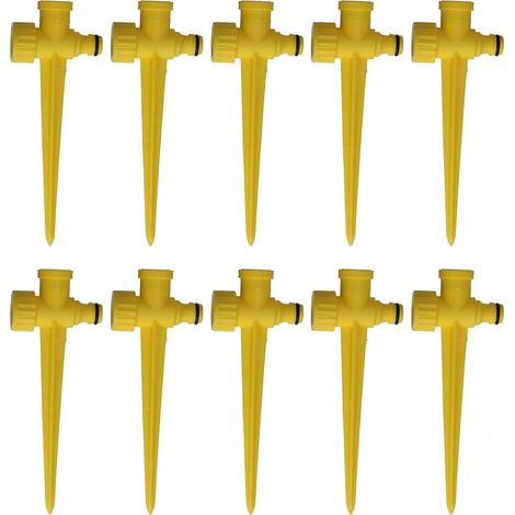 10-teiliges Set Mit 1/2-zoll-rasensprenger-erdspießen Mit Innengewinde, Kunststoff-gartenbewässerungssystem-verbinder