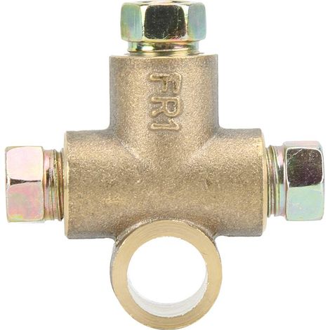3-wege-t-förmiges Bremsverbinder-set Mit 3 Überwurfmuttern, Kurzem M10-verschraubungsstück Und 3/16-zoll-(10-mm-)bremsschlauch