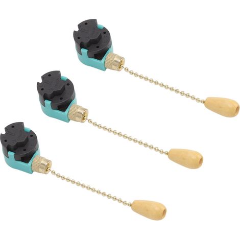 3-teiliger Zugkettenschalter, 3-stufiger 4-adriger Deckenventilator-lichtschalter Für Deckenventilatorlampen Und Wandleuchten (gold)
