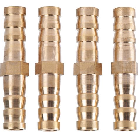 Reduzierverbinder Mit Widerhaken Aus Messing (8 Mm-8 Mm, 4 Stück)