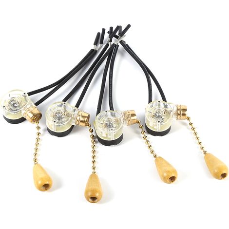 4-teiliges Universelles Ersatz-set Für Deckenventilatoren, Wandleuchten Und Lampen Mit Zugkettenschalter (250 V/125 V)