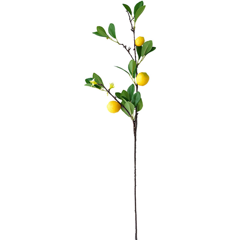 Künstlicher Zitronenzweig, Künstliche Zitronenfrüchte, Künstliche Pflanzen Und Grünanlagen, Künstlicher Obstbaumzweig Aus Schaumstoff (a)