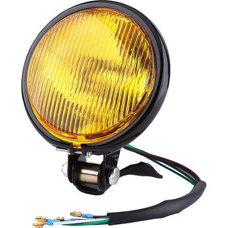 5" Motorradscheinwerferlampe Für Yamaha, Kawasaki, Honda, Suzuki Chopper, Rund, Gelb