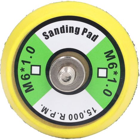 Klett-stützteller, Druckluftschleifer, Poliermaschine, Pu-pad Zum Schleifen Und Polieren, 2-zoll-m6x1-gewinde, 15.000 U/min
