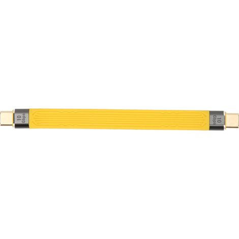 Usb-c-auf-10-gbit/s-pd-datenübertragungskabel, 100 W/5 A Schnellladekabel (stecker, Fpc-stecker), 13 Cm (5,1 Zoll)