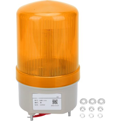 Berm Blinkende Led-warnleuchte, Alarmanlage, Notleuchte, 220 V Ac, Bem-1101, Gelb