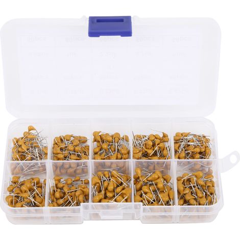 Keramikkondensatoren-set, 500 Stück, Mehrlagiges Sortiment 0,1 Μf–10 Μf, Elektronikbauteile
