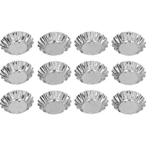 12-teilige Eierkuchenform, Mini-rund-muffinform Aus Edelstahl, Backwerkzeug-set