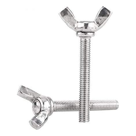 Stück M6 304 Silberfarbene Edelstahl Din316 Flügelbefestigungsschrauben (m6 40)