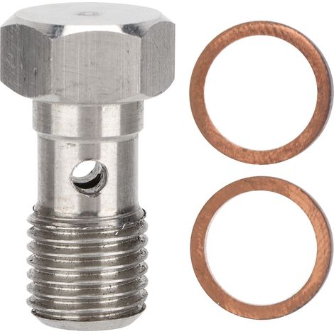 7/16 Zoll X 20 Unf Banjo-schraube, 25 Mm Lang, Edelstahl-bremsanschlussadapter Mit 2 Unterlegscheiben
