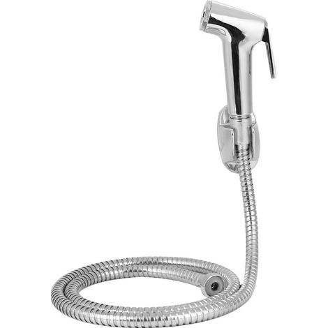 Wc-bidet-sprühgerät, 3-teiliges Set, Galvanisierter Bidet-sprühkopf, Halterung, Schlauch, Badezimmer-reinigungszubehör
