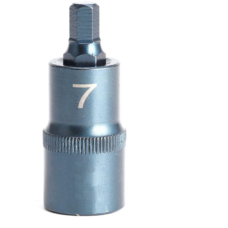 Steckschlüssel-bit, 1/2-zoll-schnittstelle, Schnellverschluss-sechskant-steckschlüssel-bit, S2-legierungsstahl-steckschlüssel-bit, Brüniertes Handwerkzeugmaterial (h7)